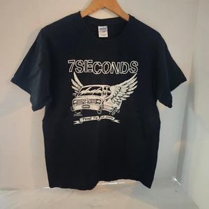 7 Seconds Concert T Shirt/ Ready to Tour 2014 Men's Size Large/ Harder to Find